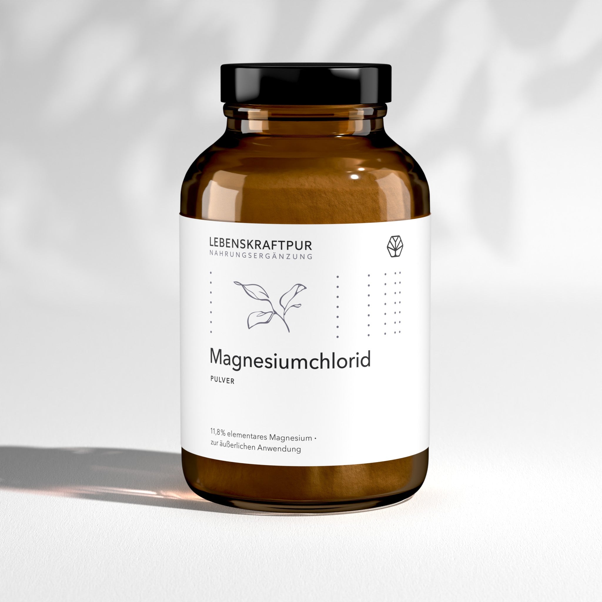 LebenskraftPur Magnesiumchlorid Pulver Nahrungsergänzung 11,8%