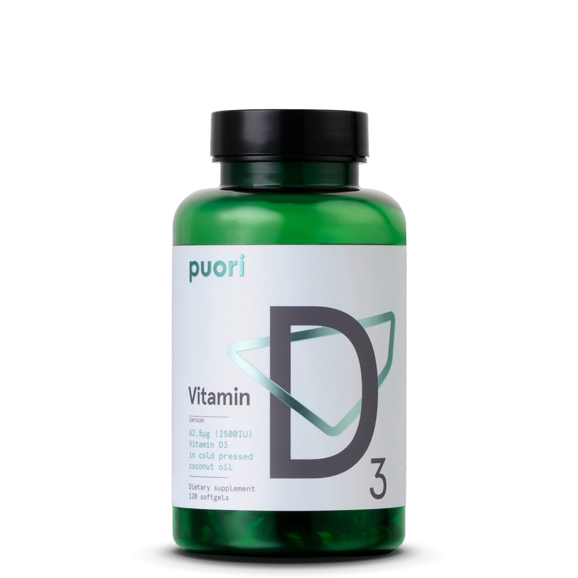 Puori D3 Vitamin D3 Kapseln 2500 IU Immunsystem