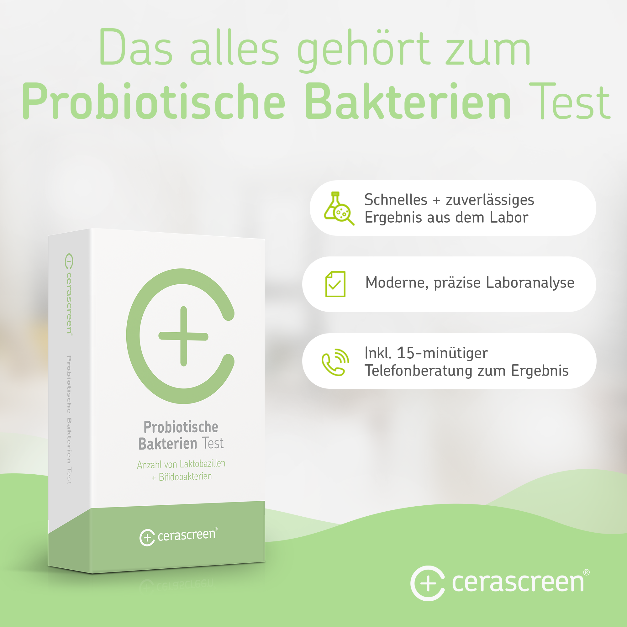 cerascreen Vital Testkits Probiotische Bakterien Test Stuhltest