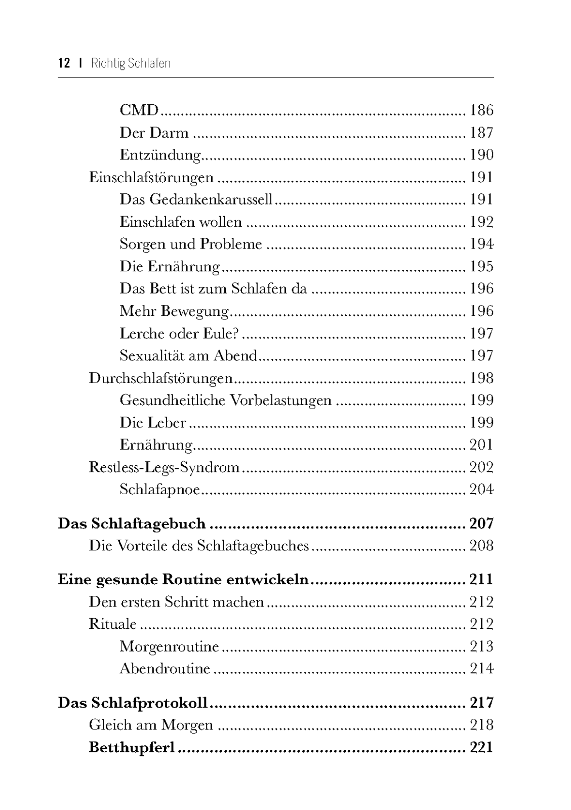Lebenskraftpur Richtig Schlafen Buch Schlaf-Anleitung