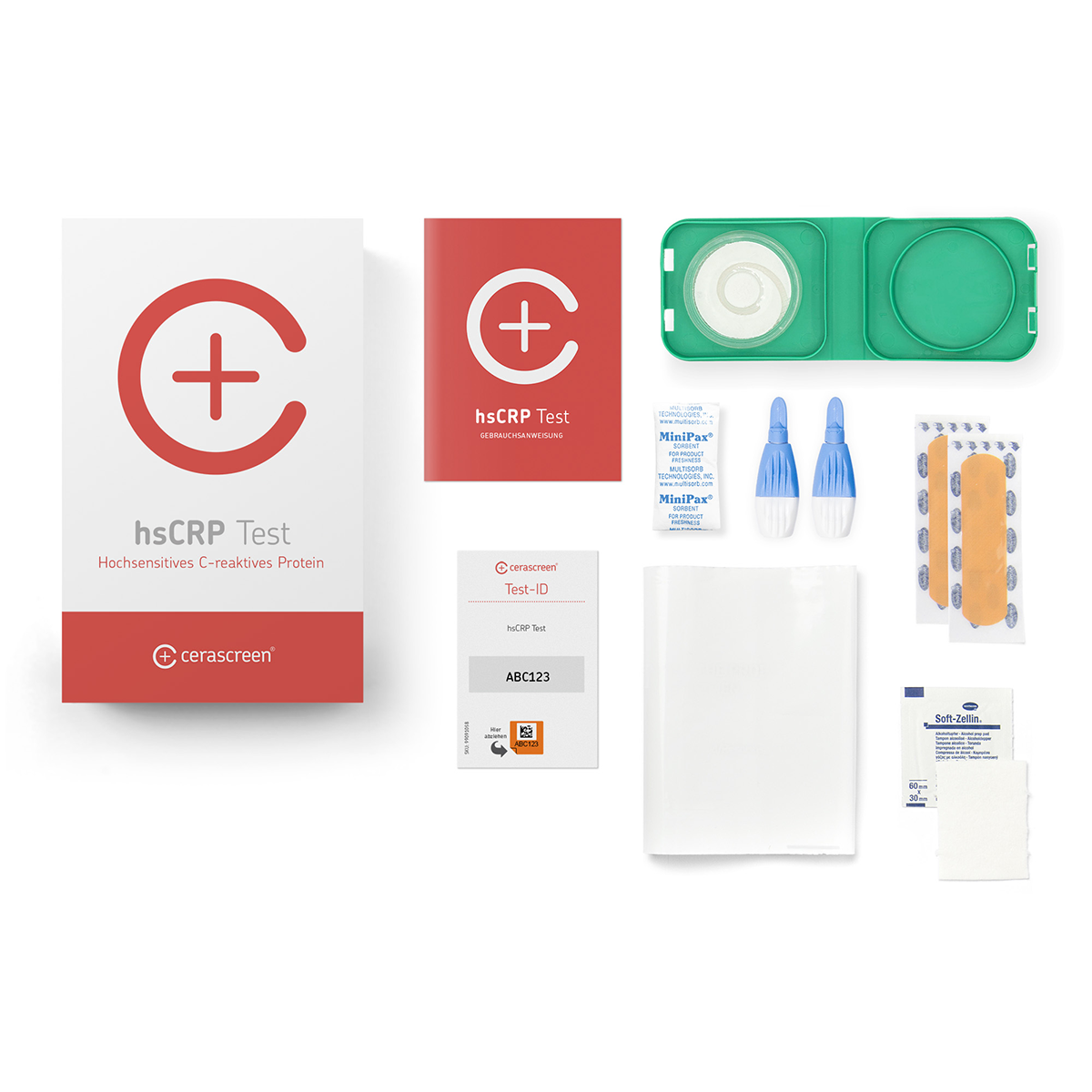 cerascreen hsCRP Test Heimtest Herz Entzündung Bluttest