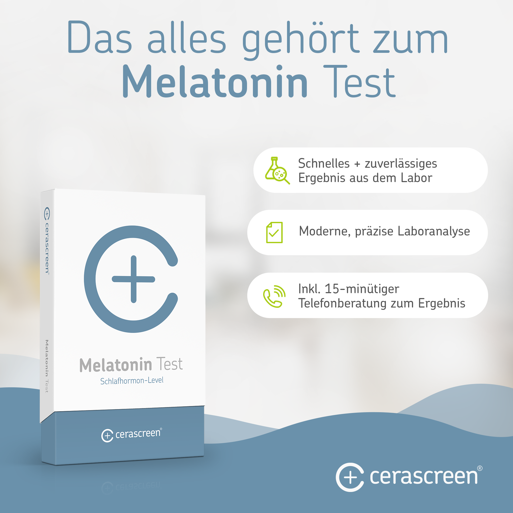 cerascreen Vital Melatonin Test Speicheltest für Schlaf