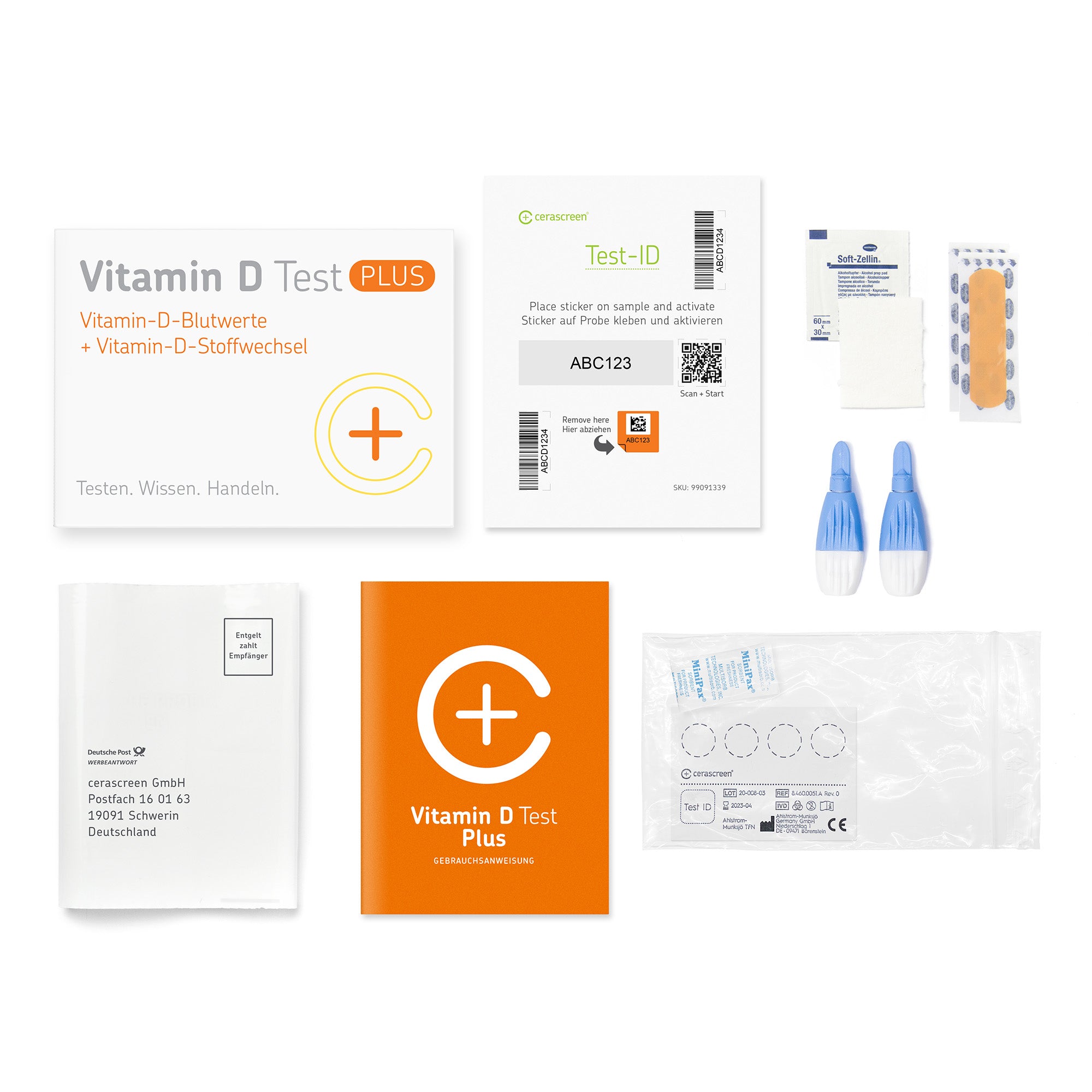 cerascreen Vitamin D Plus Test Bluttest Selbsttest Zuhause