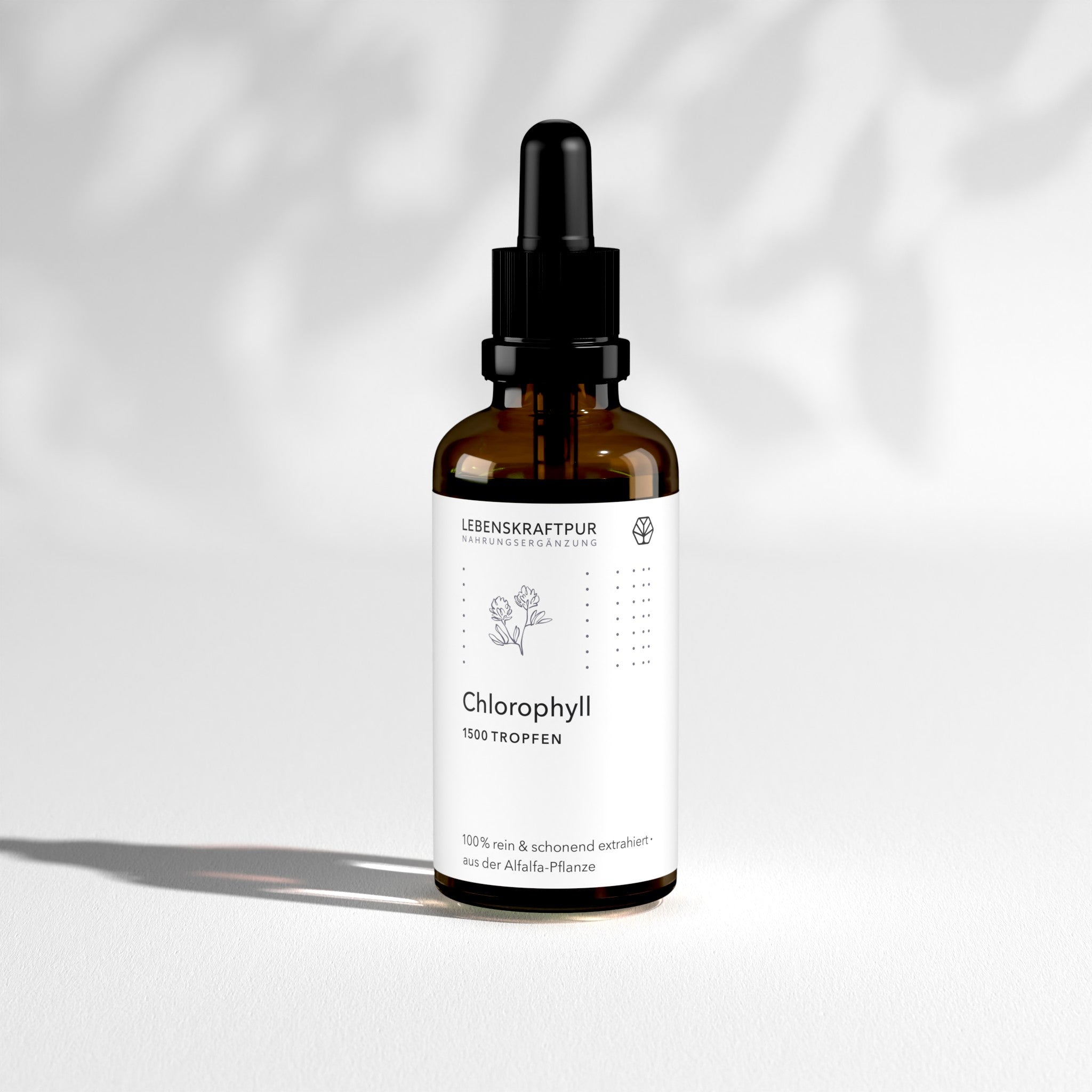 LebenskraftPur Chlorophyll Tropfen Liquid Alfalfa vegan