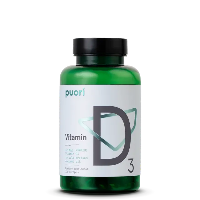 Puori D3 Vitamin D3 Kapseln 2500 IU Immunsystem