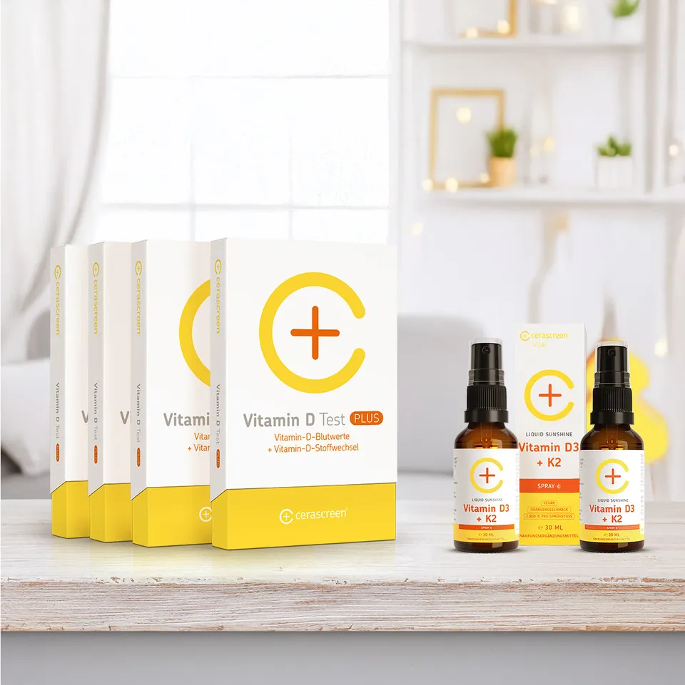 cerascreen Vital Vitamin D Paket Jahresversorgung Test+Spray