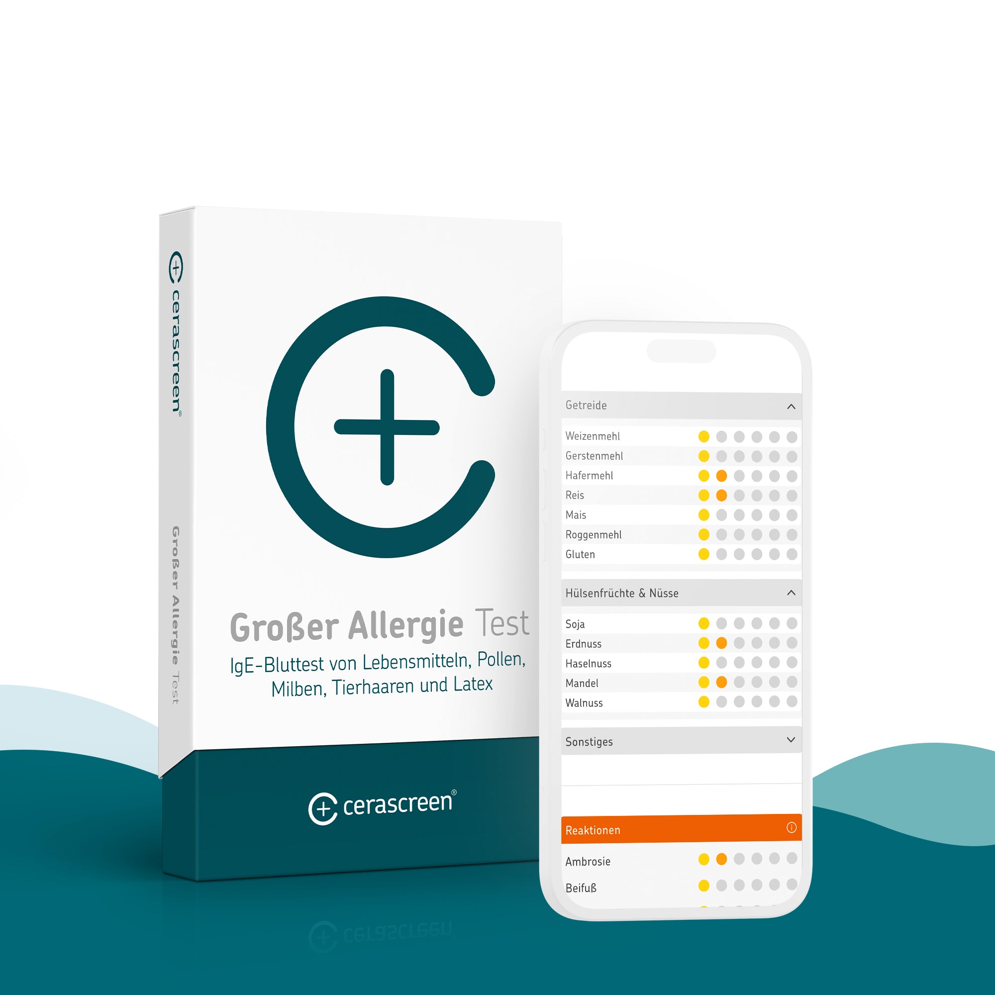 cerascreen Vital Testkits Großer Allergie Test Bluttest Einzelpackung