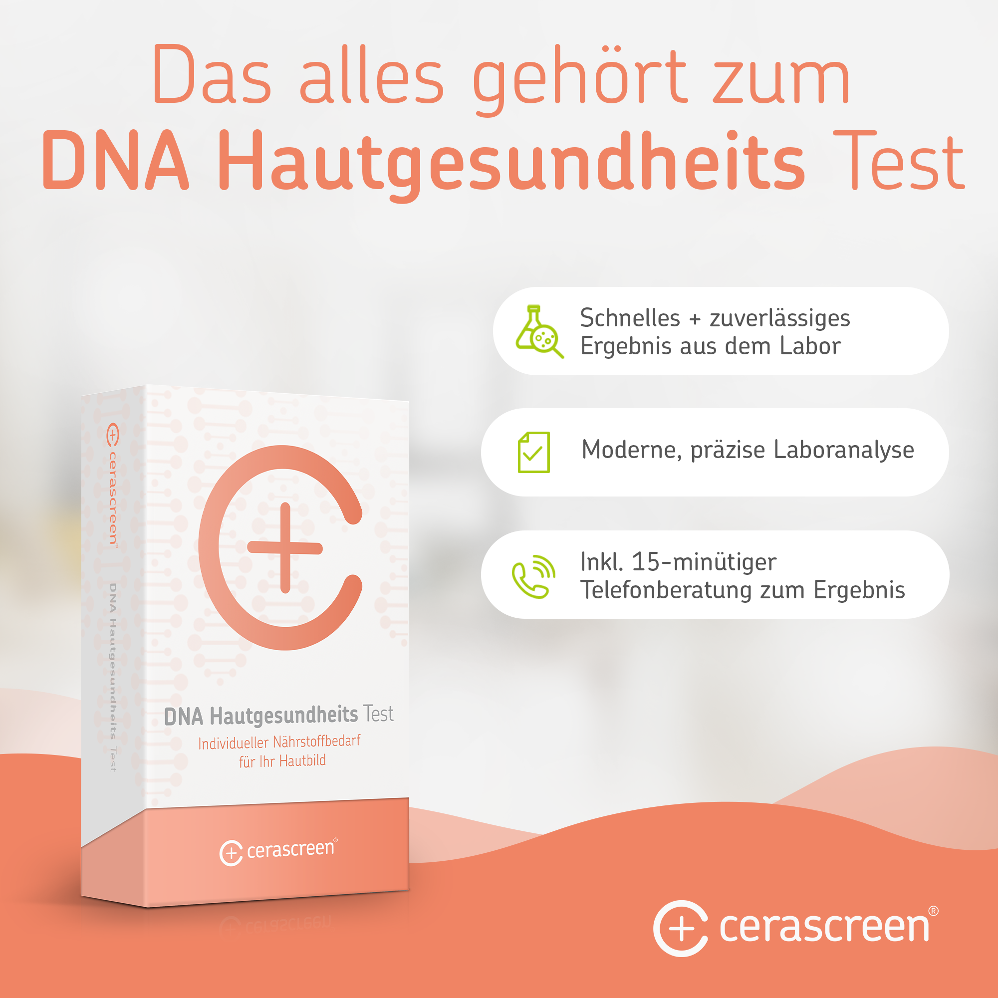 cerascreen DNA Hautgesundheits Test Gentest für Zuhause