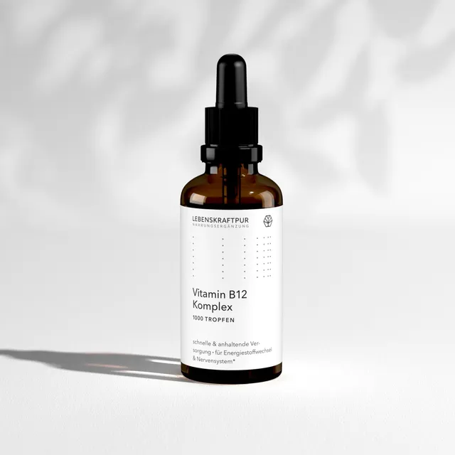 LebenskraftPur Vitamin B12 Komplex Tropfen 200 µg vegan