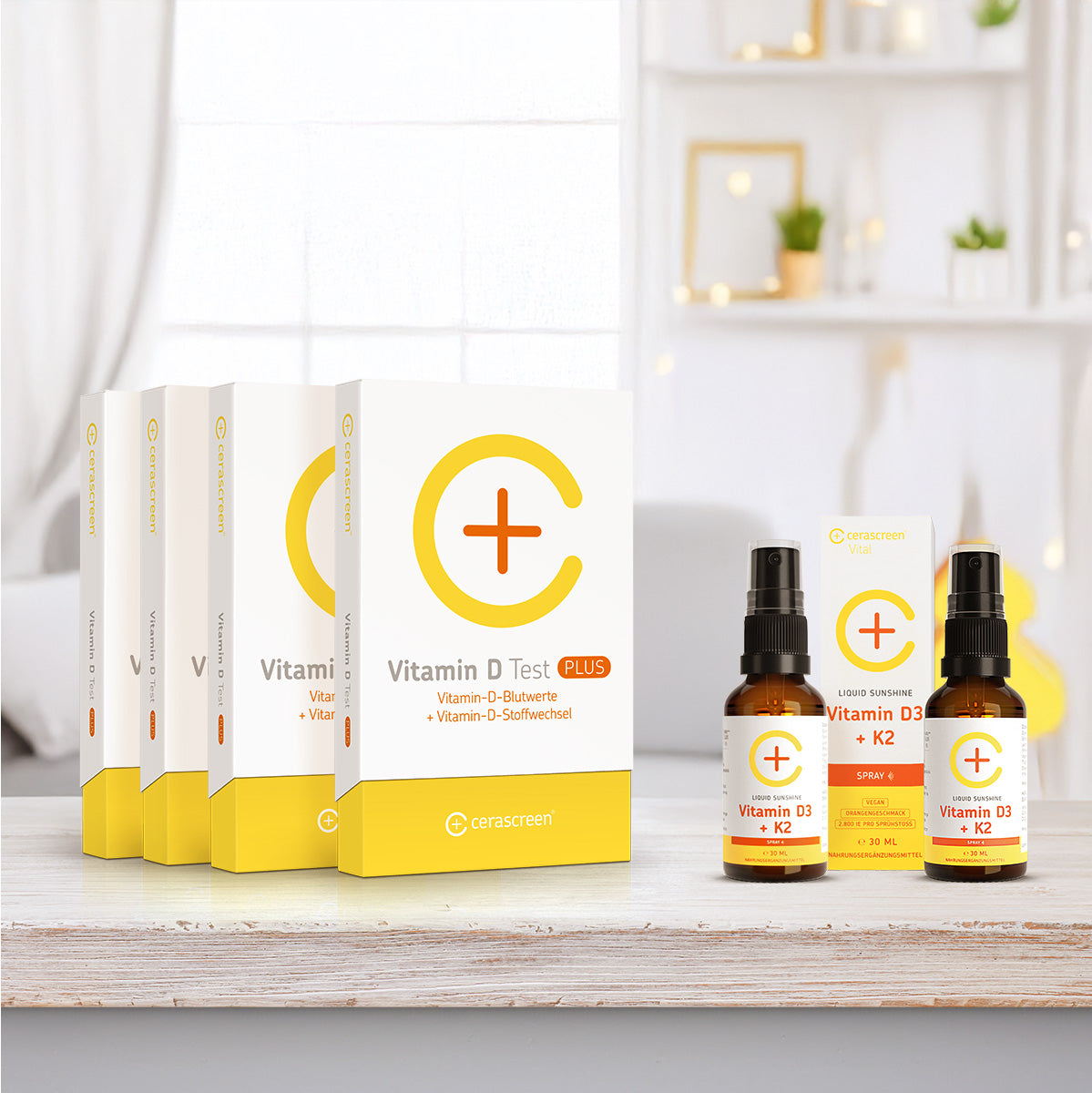 cerascreen Vital Vitamin D Paket Jahresversorgung Test+Spray