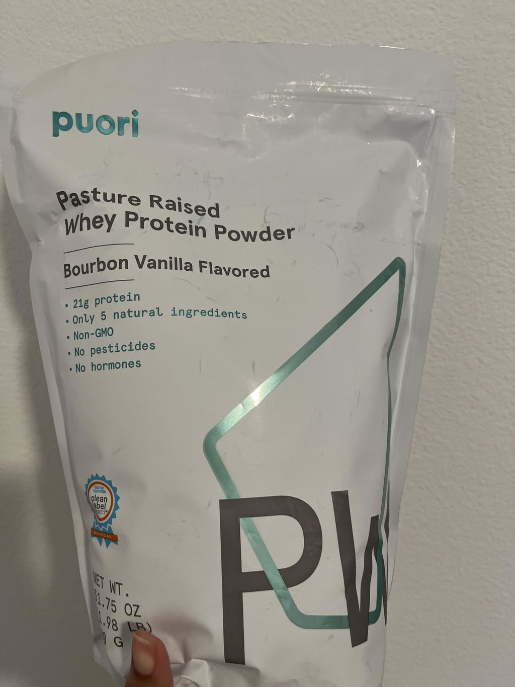 Puori PW1 Whey Protein Bourbon Vanille Regular 21g