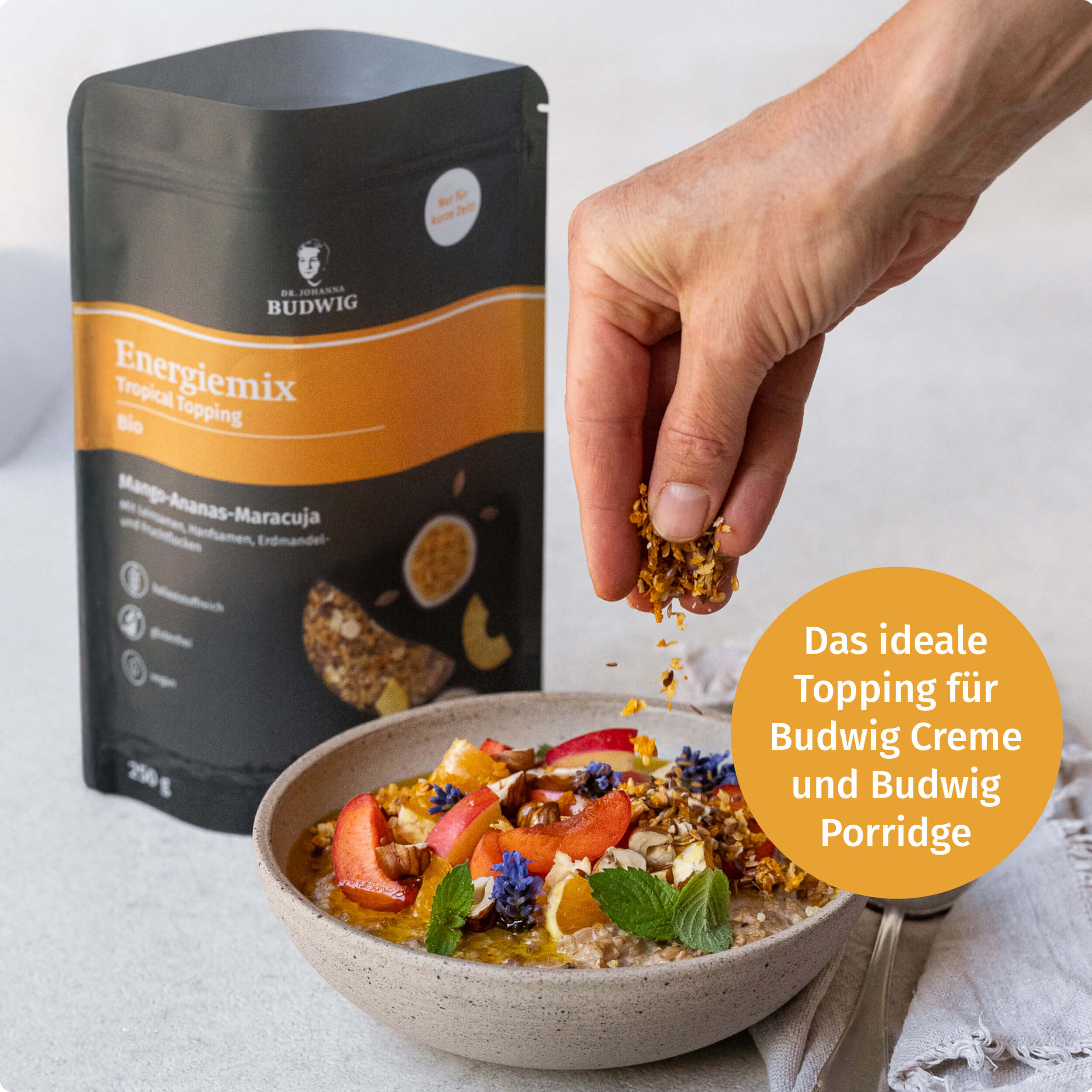 Dr. Budwig Leinsamen Energiemix Tropical 250 g bio