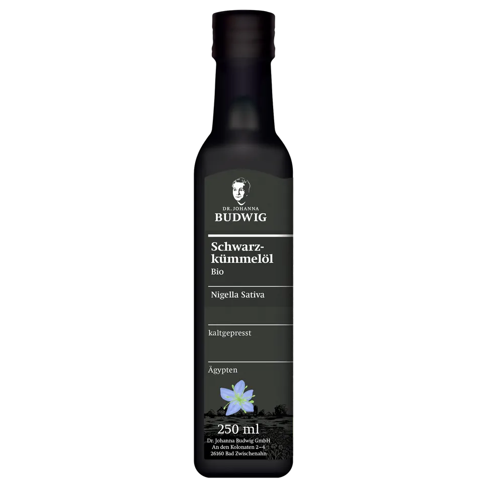 Dr. Johanna Budwig Schwarzkümmelöl gefiltert Öl 250 ml bio