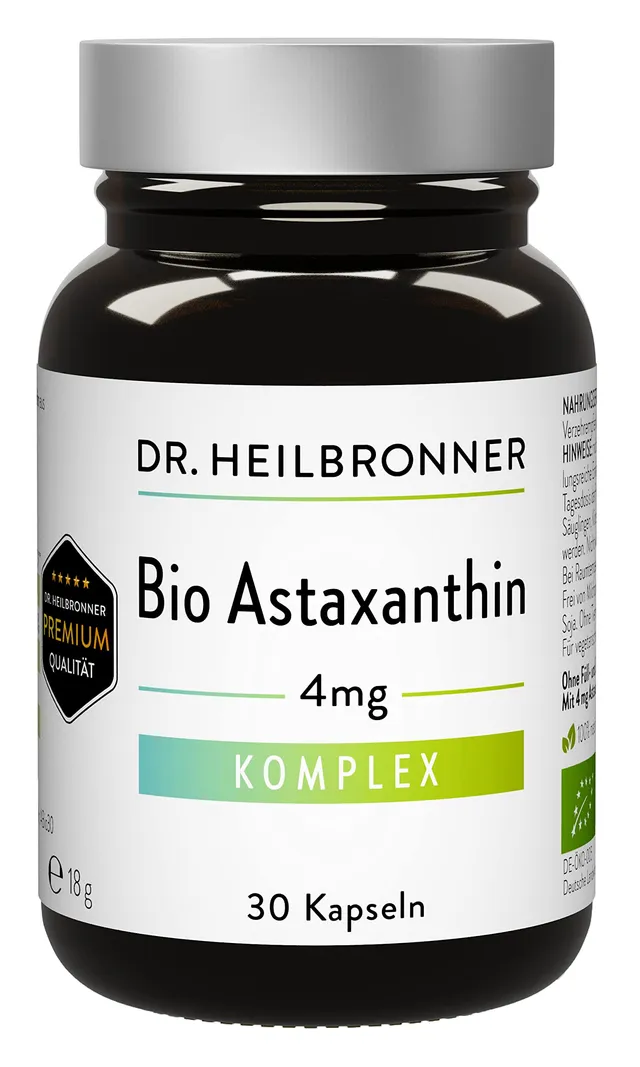 Dr. Heilbronner BIO-Astaxanthin 4mg Kapseln 30 Stk Algen-Antioxidans