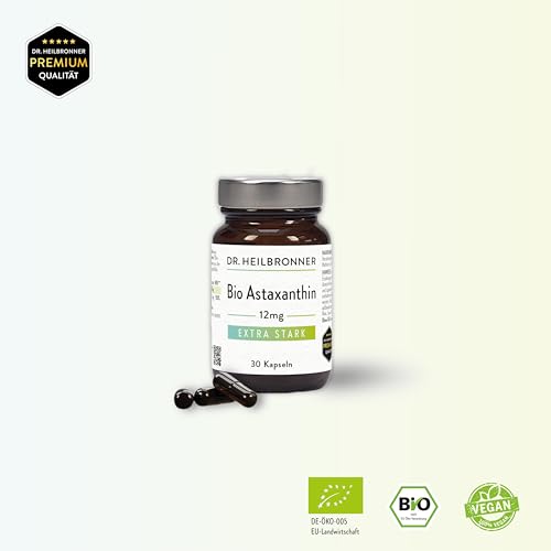 Dr. Heilbronner BIO-Astaxanthin 12mg Kapseln 30 Stk Algen-Antioxidans