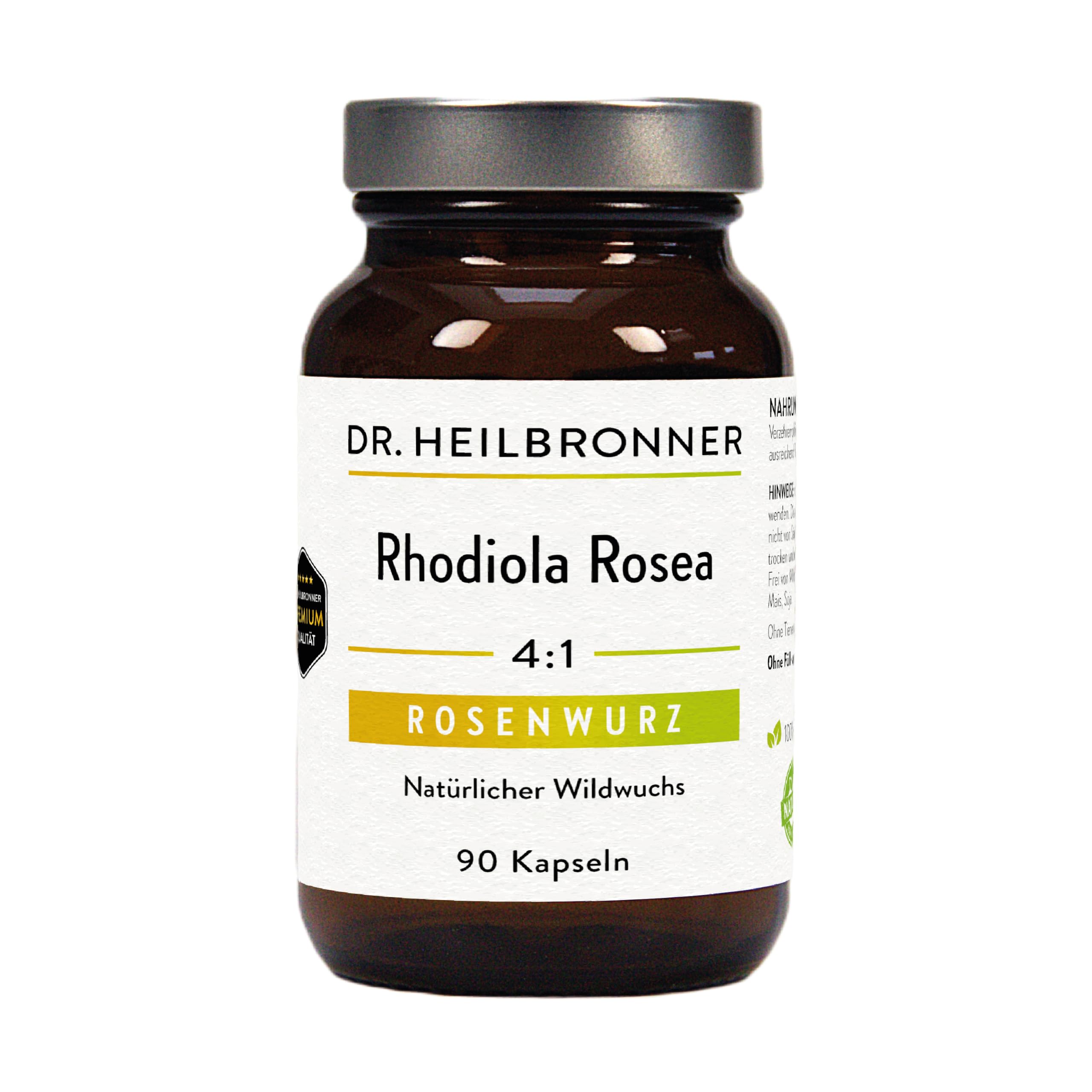 Dr. Heilbronner Vitalstoffe Rhodiola Kapseln 30 vegan 4:1