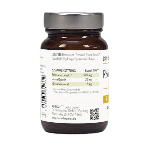 Dr. Heilbronner Vitalstoffe Rhodiola Kapseln 30 vegan 4:1