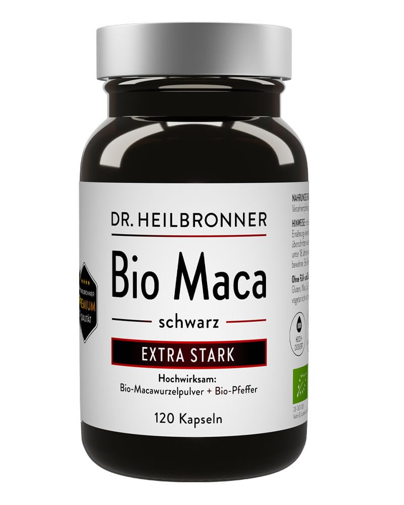 Dr. Heilbronner Vitalstoffe Bio Maca Kapseln 120 vegan hochdosiert