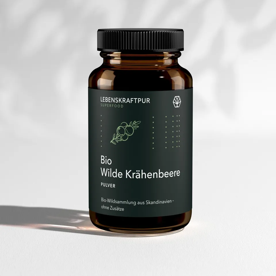 LebenskraftPur Superfood Bio Wilde Krähenbeere Pulver