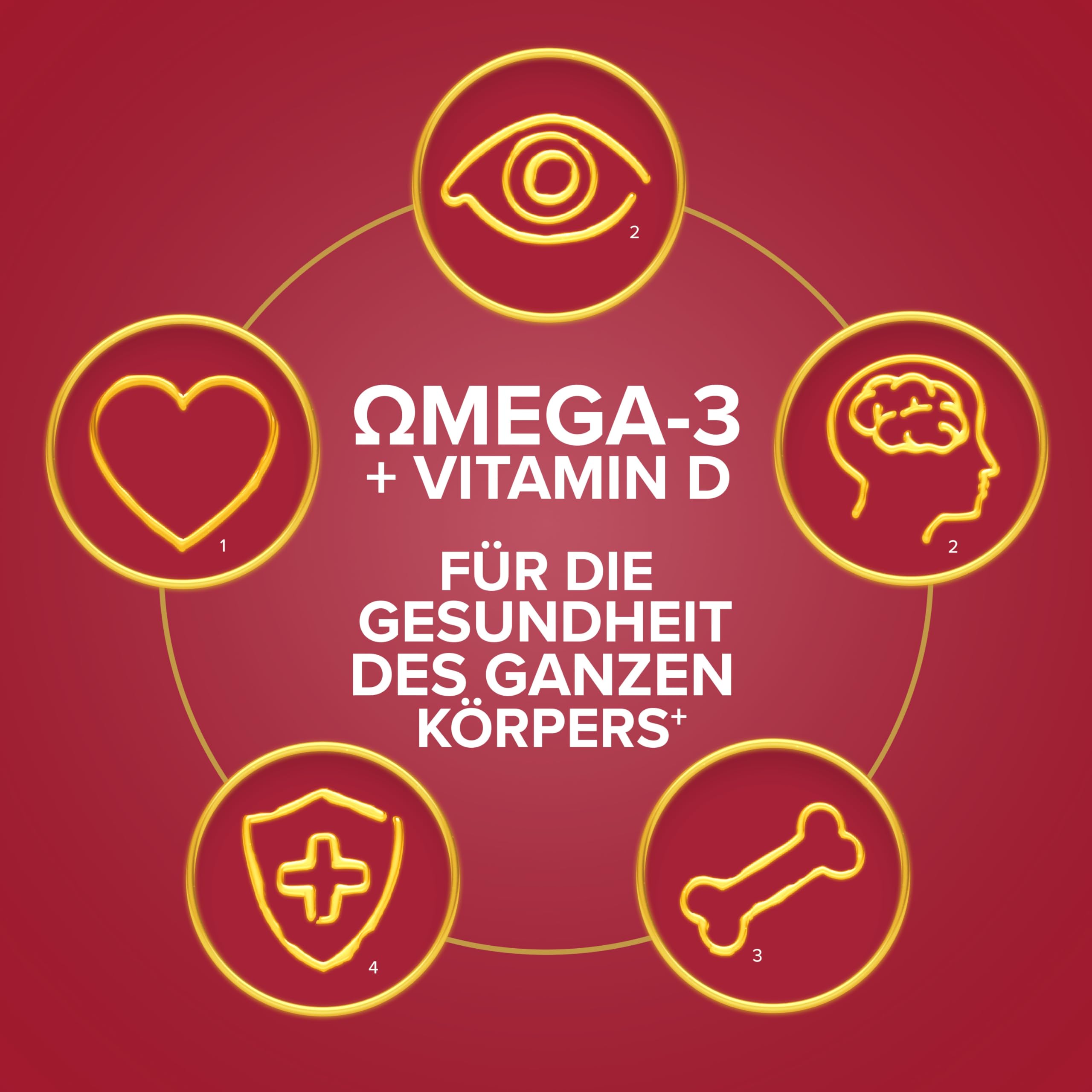 Seven Seas Max Strength Omega-3 Fischöl 30 Kapseln Vitamin D