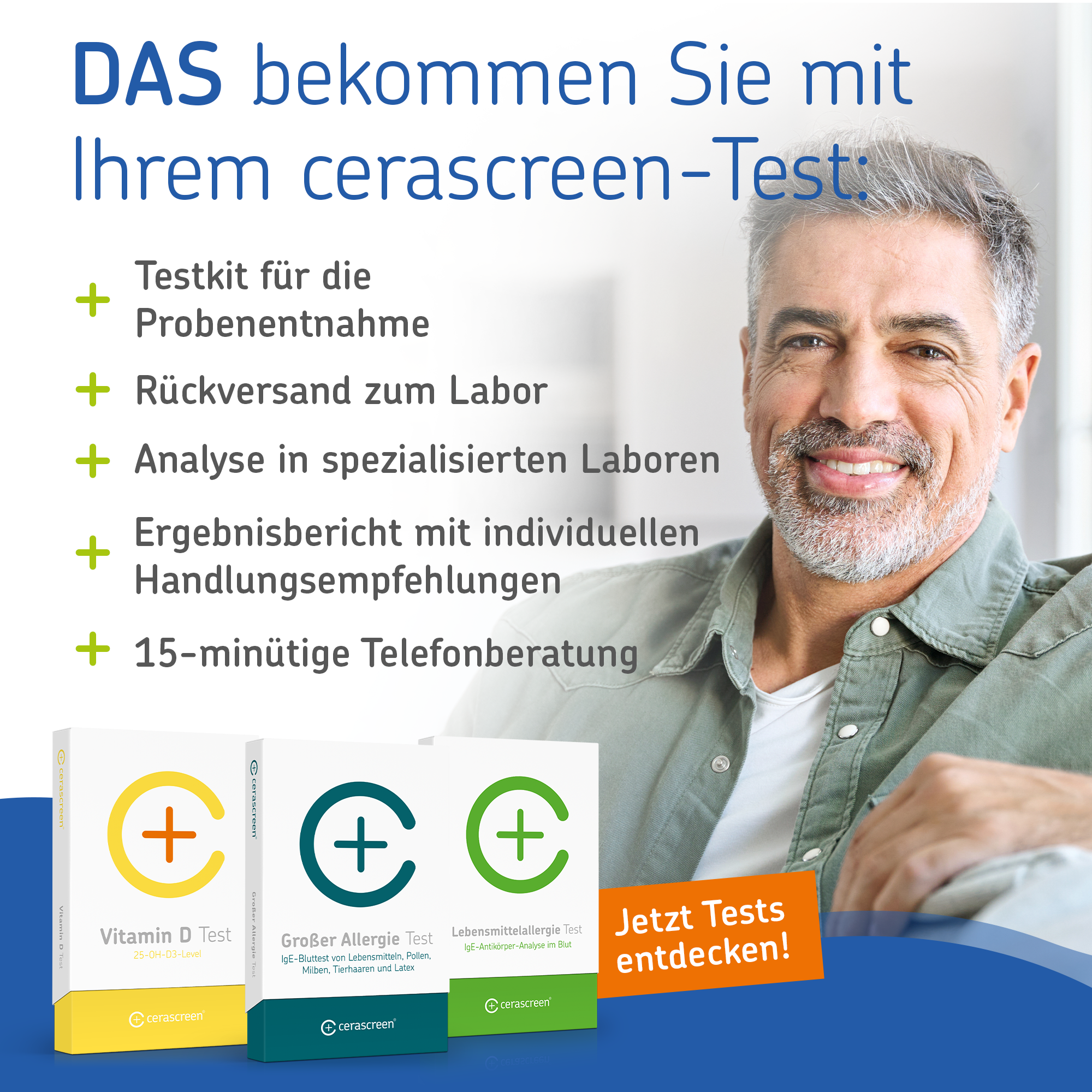 cerascreen Vital PSA Test Bluttest für Männer