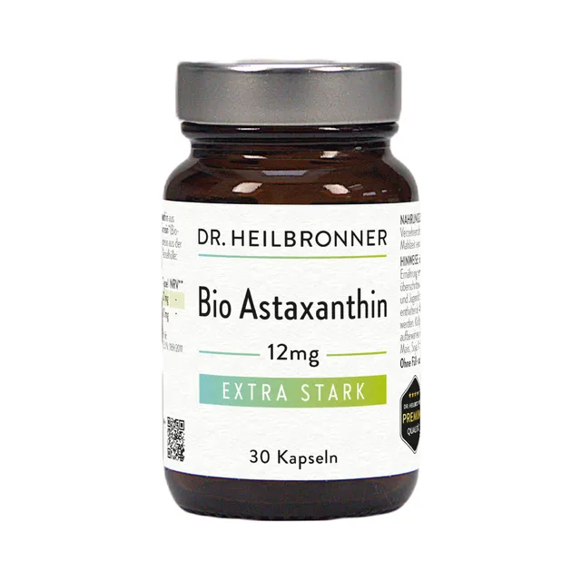 Dr. Heilbronner BIO-Astaxanthin 12mg Kapseln 30 Stk Algen-Antioxidans