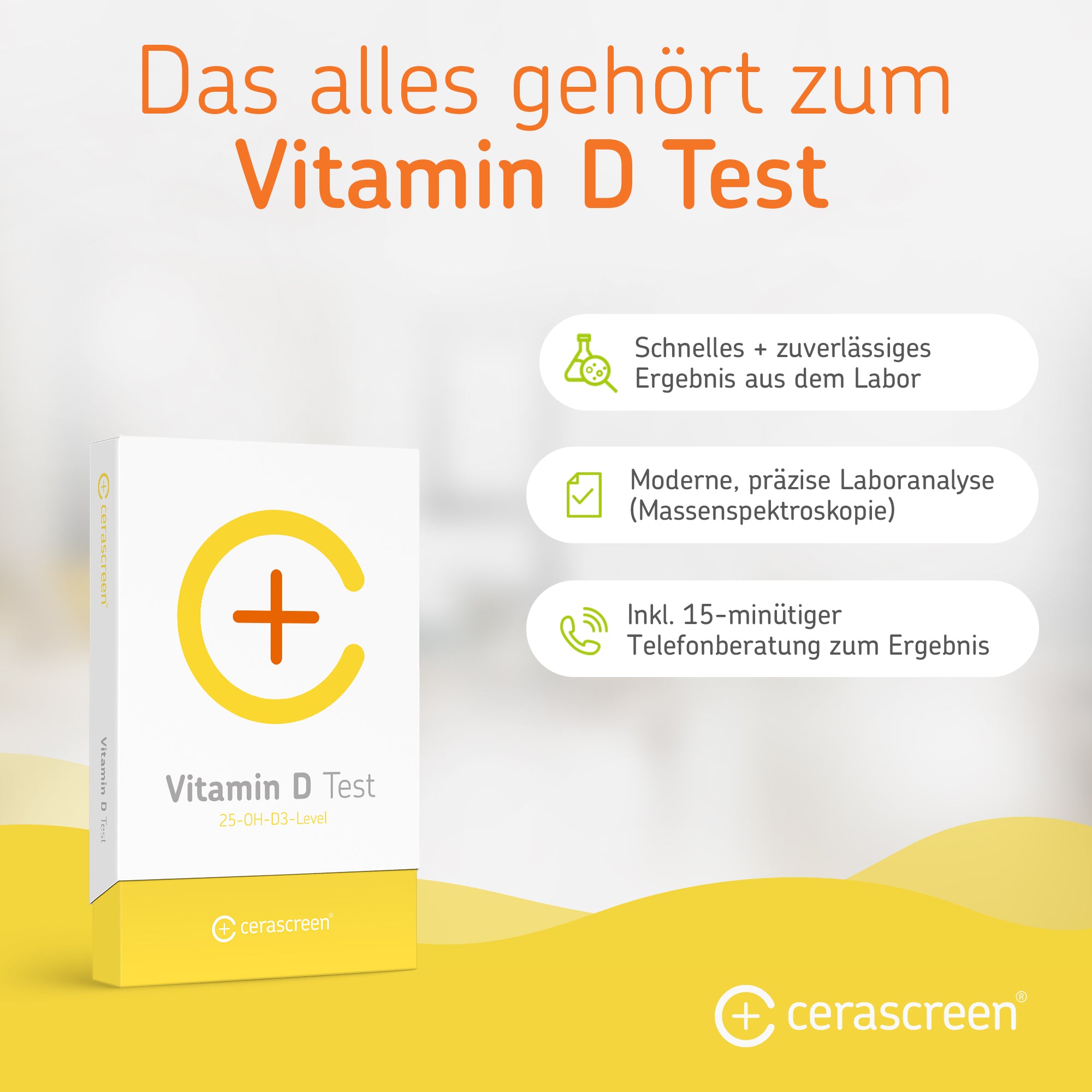 cerascreen Vital Vitamin D Basic Bluttest 25-OH-D3 Test
