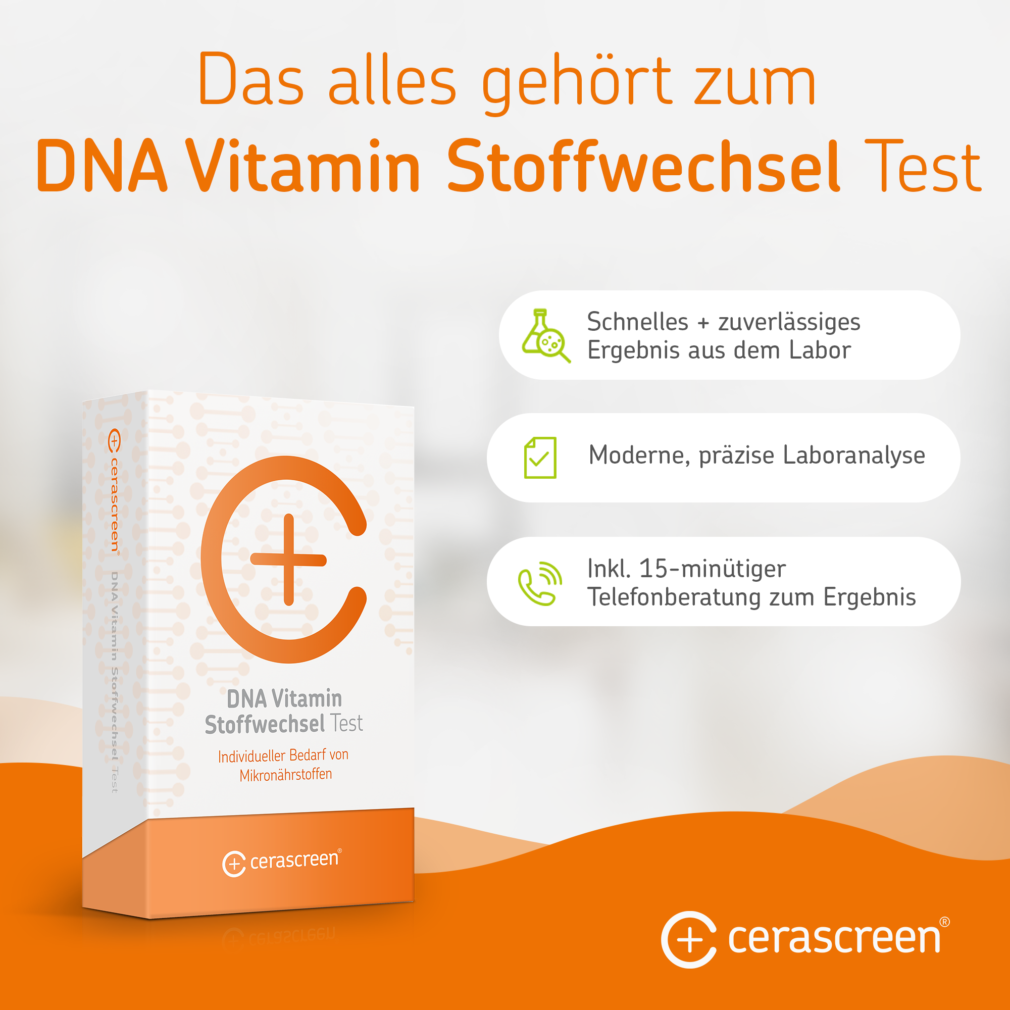 cerascreen DNA Vitamin Stoffwechsel Test Selbsttest Speichel