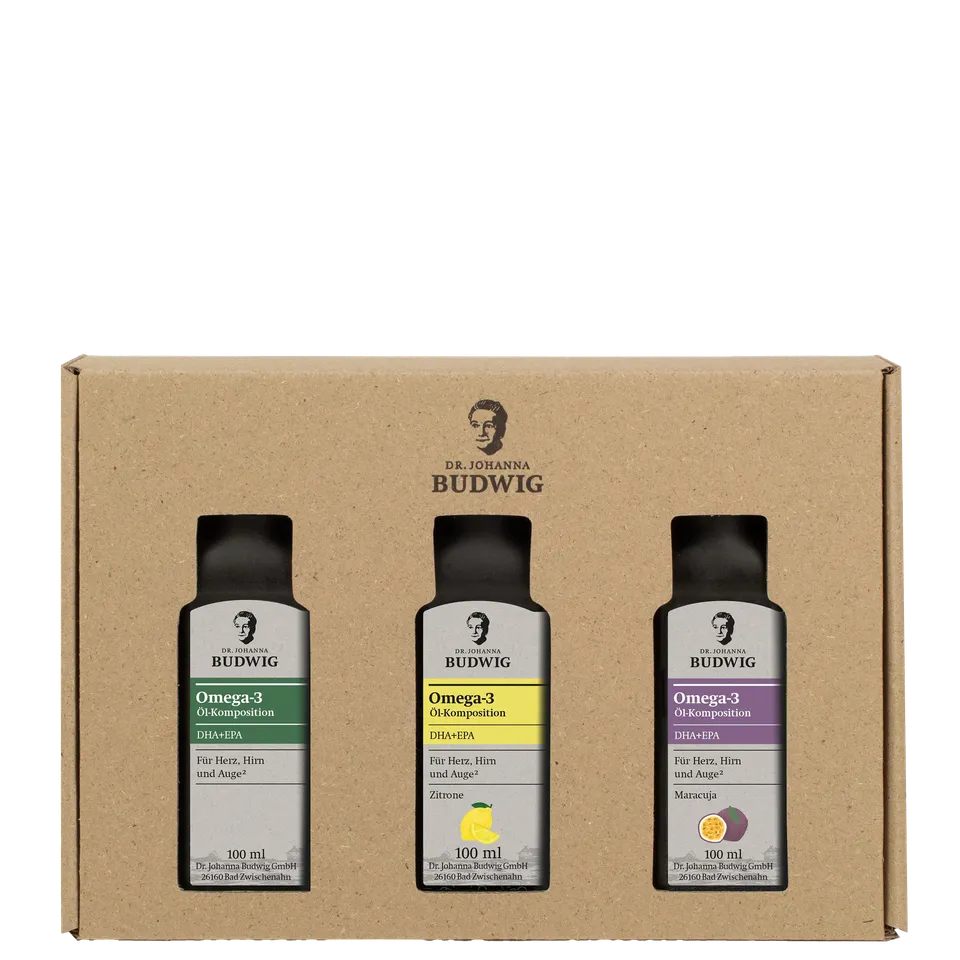 Dr. Budwig DHA+EPA-Minis Probierpaket 3x100 ml Öle