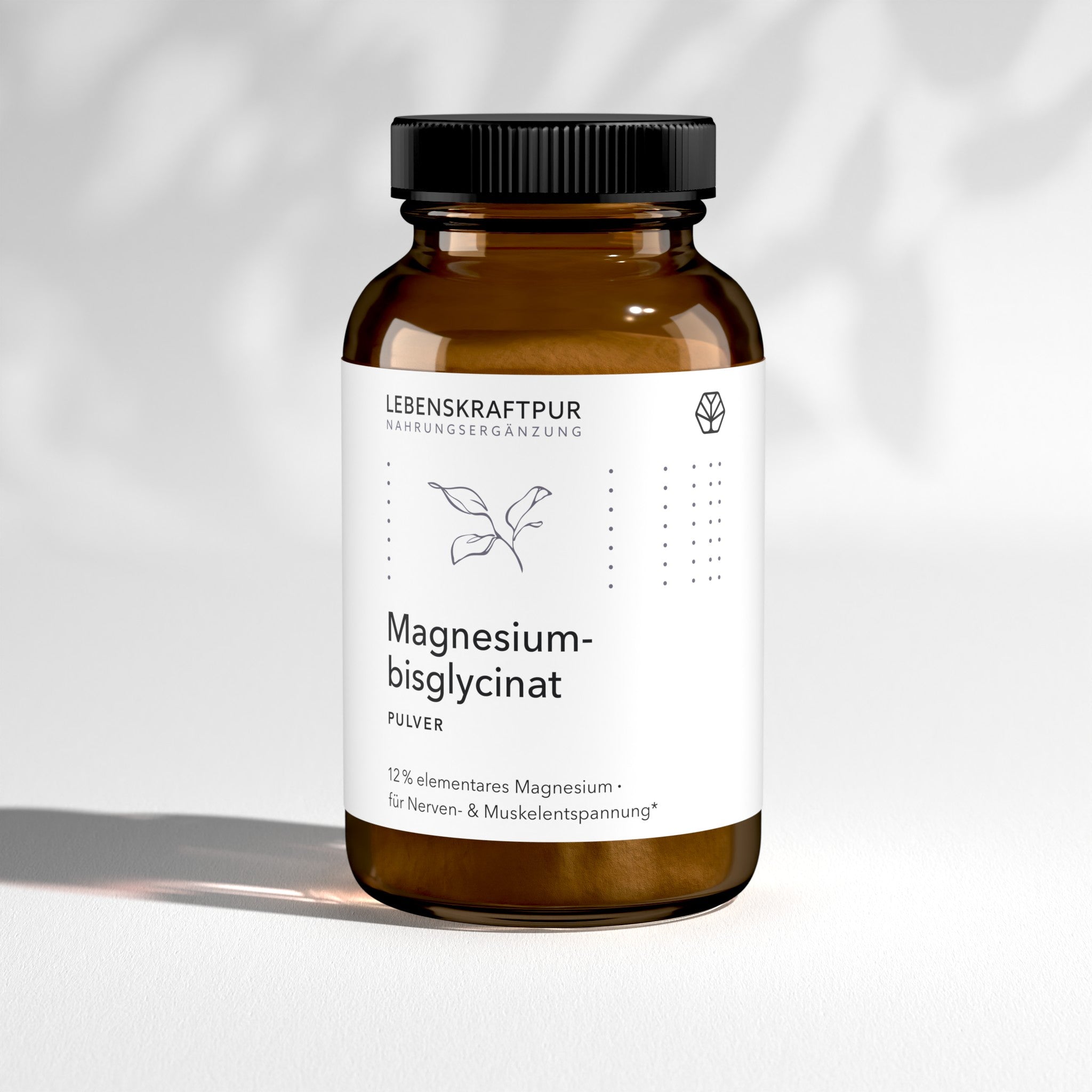 LebenskraftPur Magnesiumbisglycinat Pulver vegan ohne Zusätze