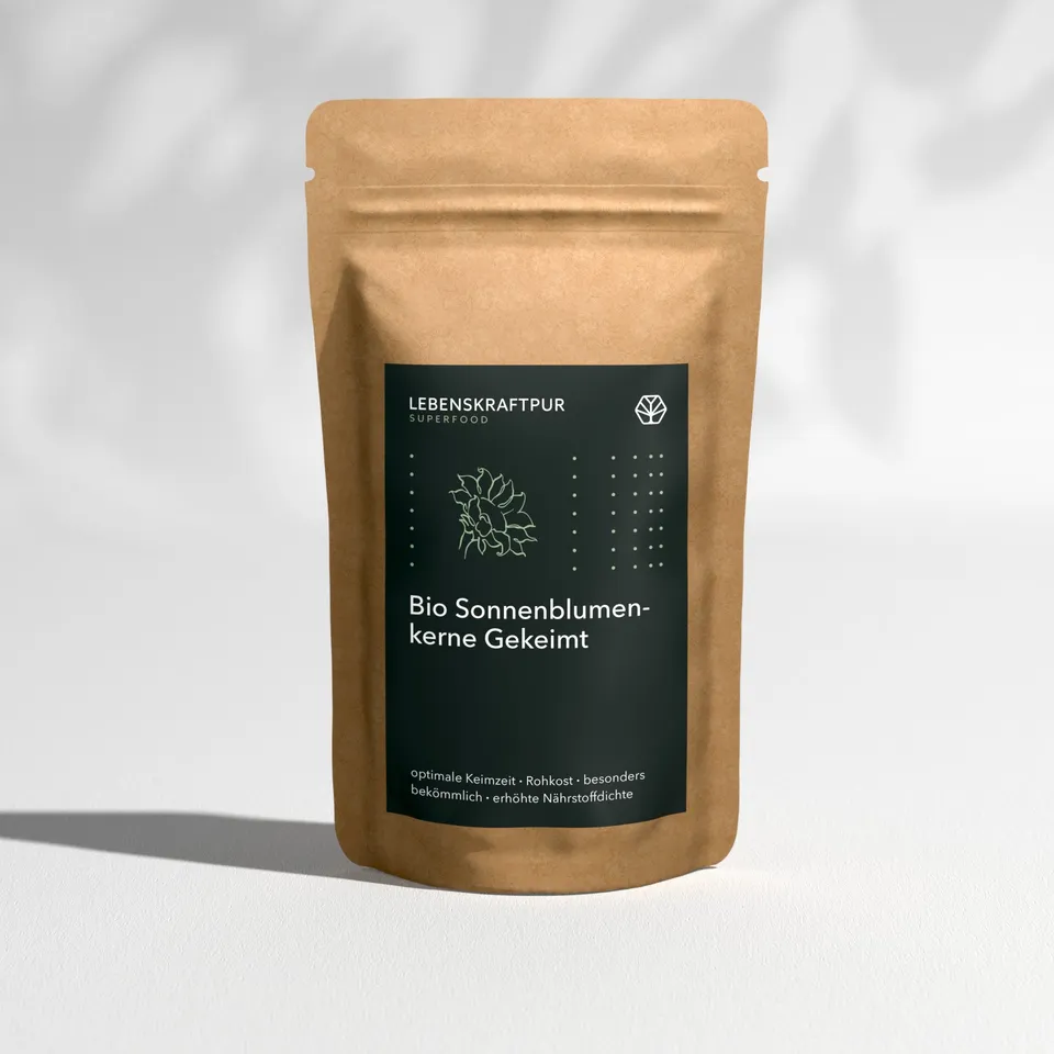 LebenskraftPur Bio Sonnenblumenkerne Gekeimt 300 g Rohkost
