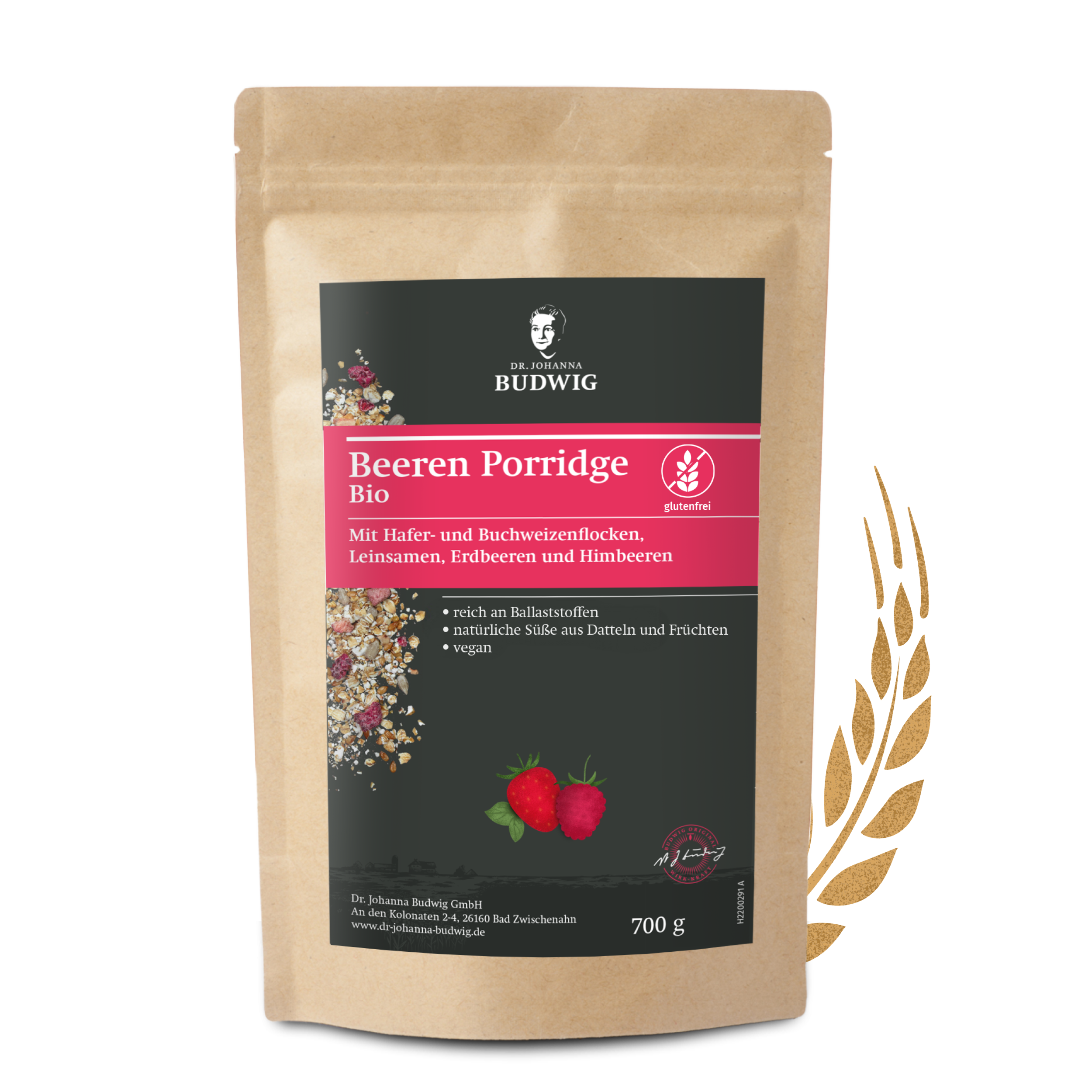 Dr. Johanna Budwig Beeren Porridge Porridge 700 g glutenfrei
