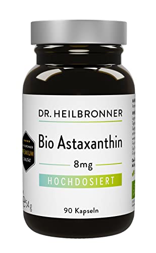 Dr. Heilbronner Bio-Astaxanthin 8mg Kapseln vegan Glasflasche