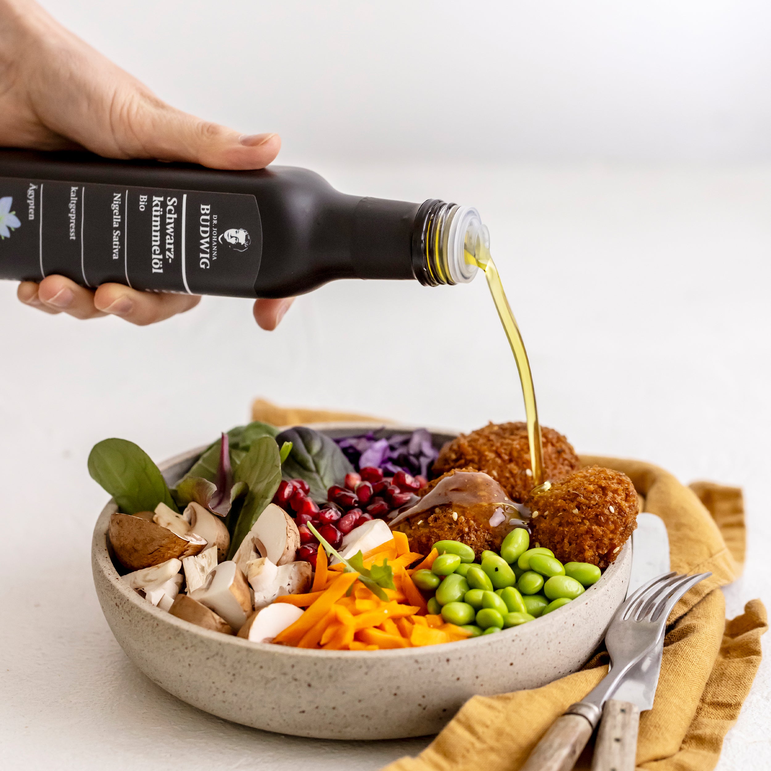 Dr. Johanna Budwig Schwarzkümmelöl gefiltert Öl 250 ml bio