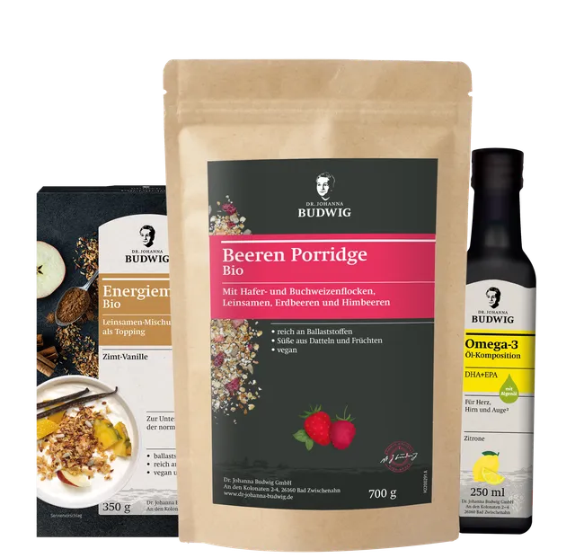Dr. Johanna Budwig Vorteilspakete Beeren Porridge Kennenlern-Paket