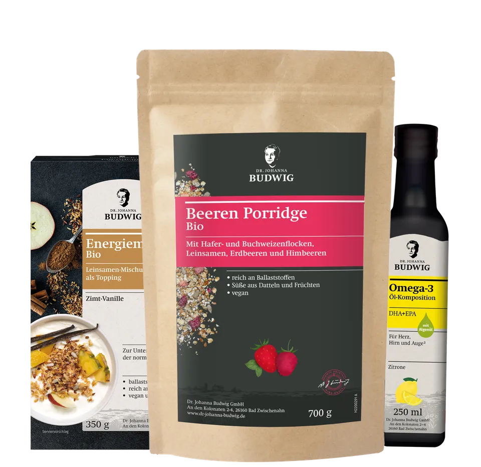 Dr. Johanna Budwig Vorteilspakete Beeren Porridge Kennenlern-Paket