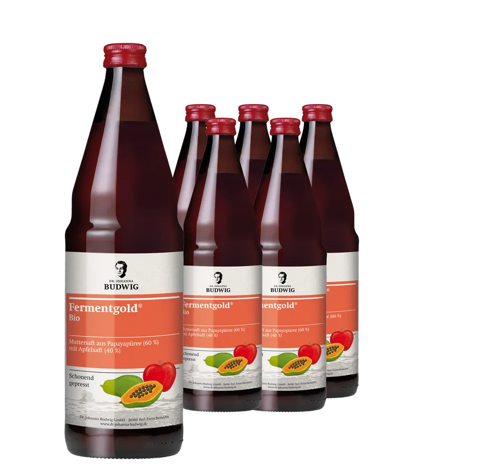 Dr. Johanna Budwig Fermentgold Pur 6er-Pack Direktsaft