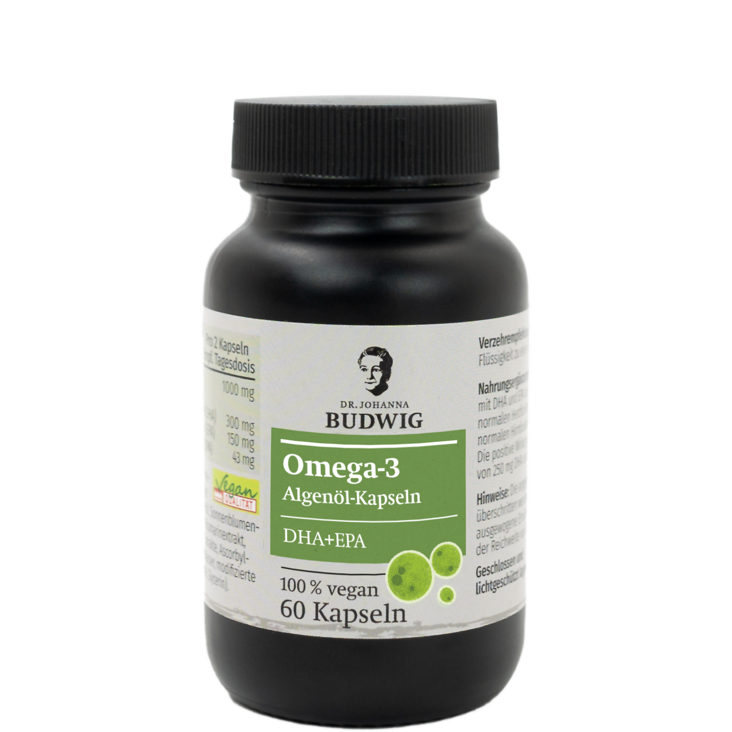 Dr. Johanna Budwig Omega-3 Algenöl Kapseln 60 Stück DHA EPA