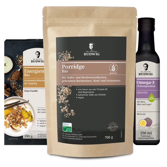 Dr. Johanna Budwig Svenjas Frühstücks Paket Porridge-Set