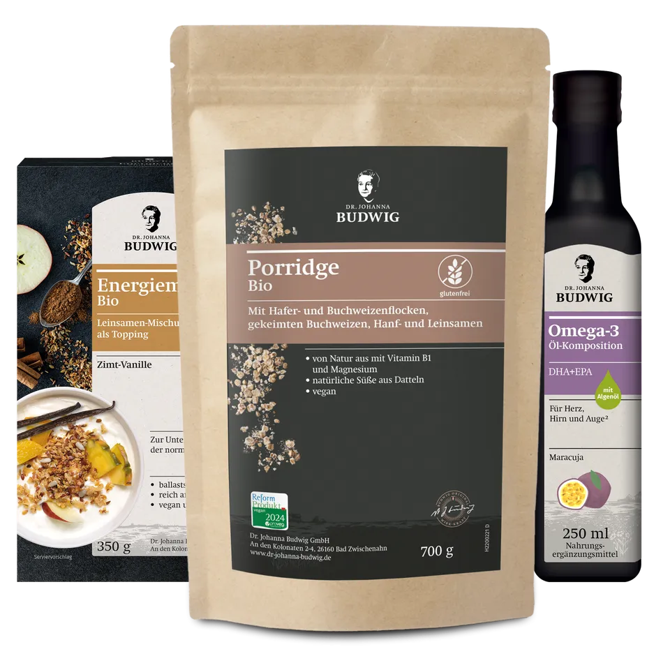 Dr. Johanna Budwig Svenjas Frühstücks Paket Porridge-Set