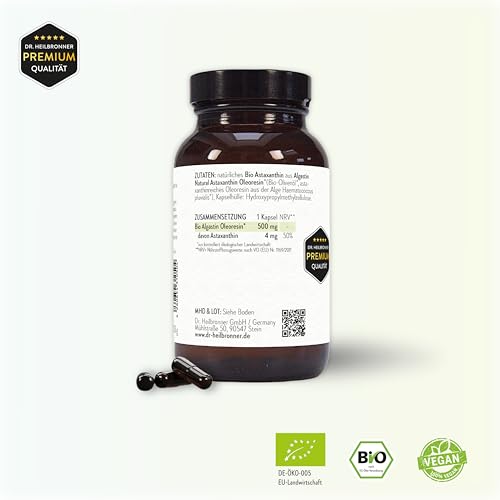 Dr. Heilbronner Bio-Astaxanthin Kapseln 180 Stk 4 mg vegan