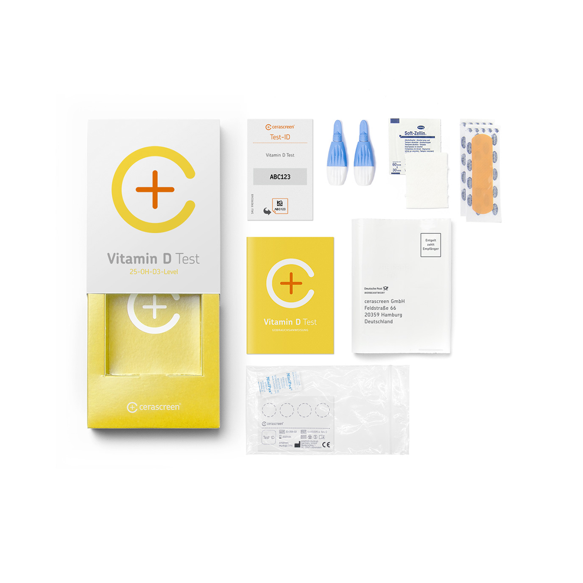 cerascreen Vital Vitamin D Basic Bluttest 25-OH-D3 Test