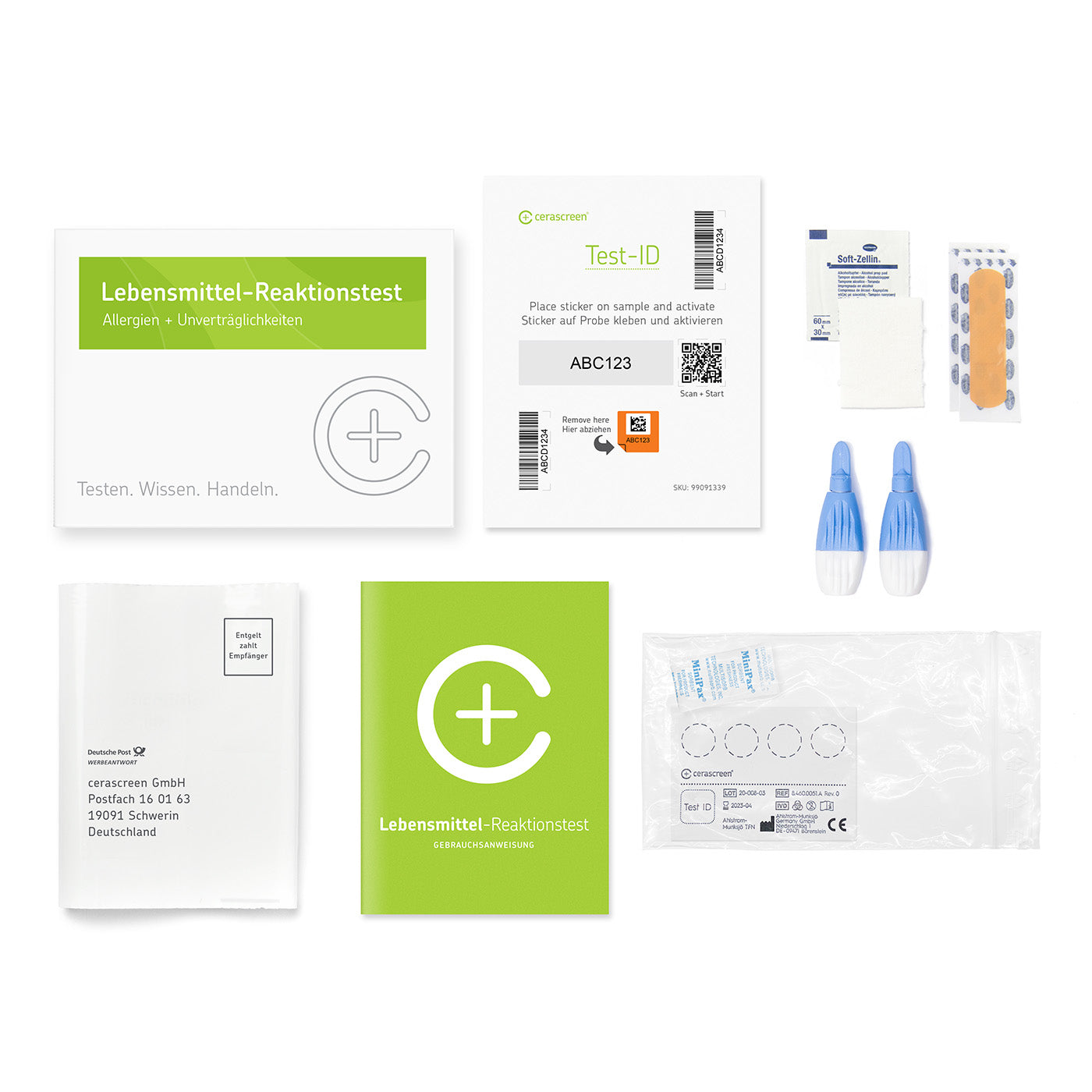 cerascreen Vital Lebensmittel-Reaktionstest Bluttest Einzelpackung