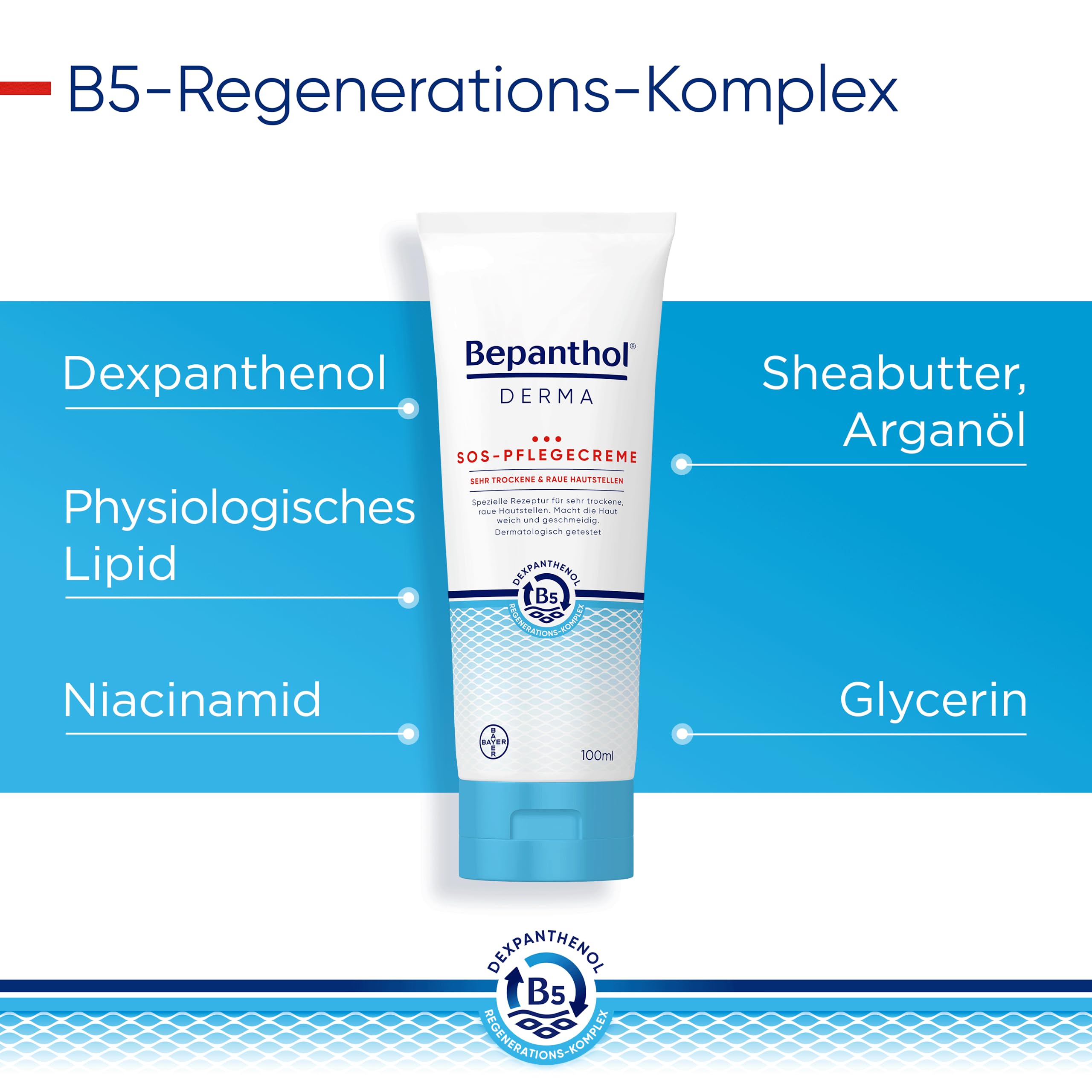 Bepanthol Derma SOS-Pflegecreme 100ml sehr trockene Haut
