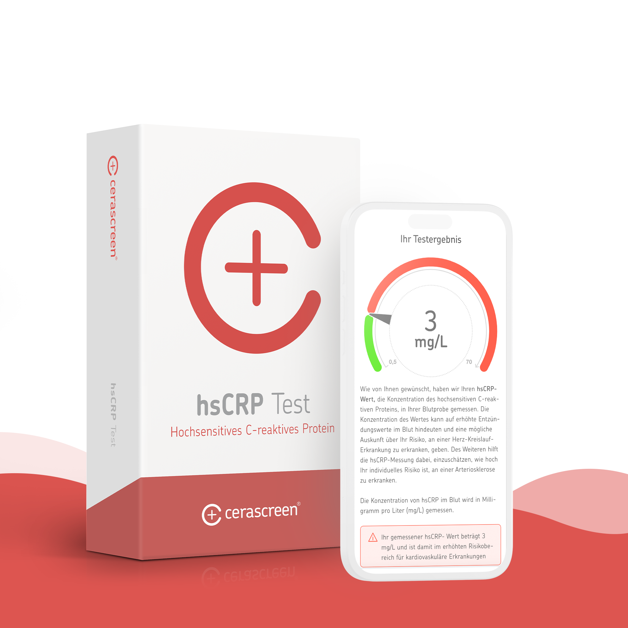 cerascreen hsCRP Test Heimtest Herz Entzündung Bluttest
