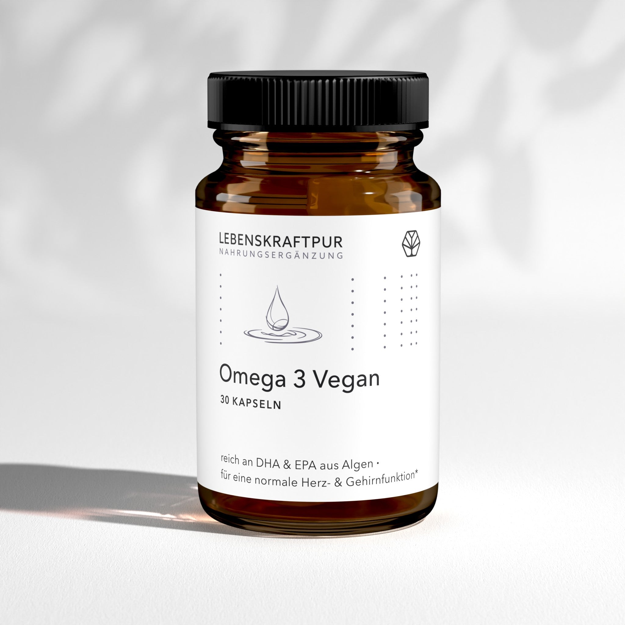 LebenskraftPur Omega 3 Vegan Kapseln 60 Kapseln Algenöl