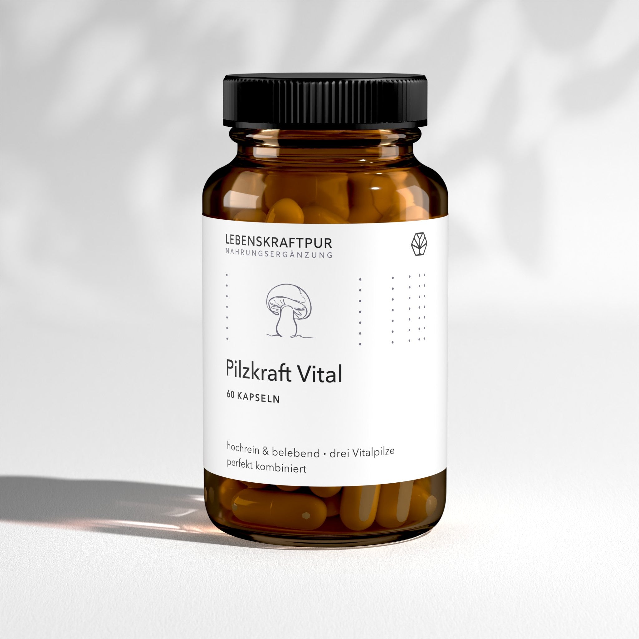 LebenskraftPur Pilzkraft Vital Kapseln Agaricus Cordyceps