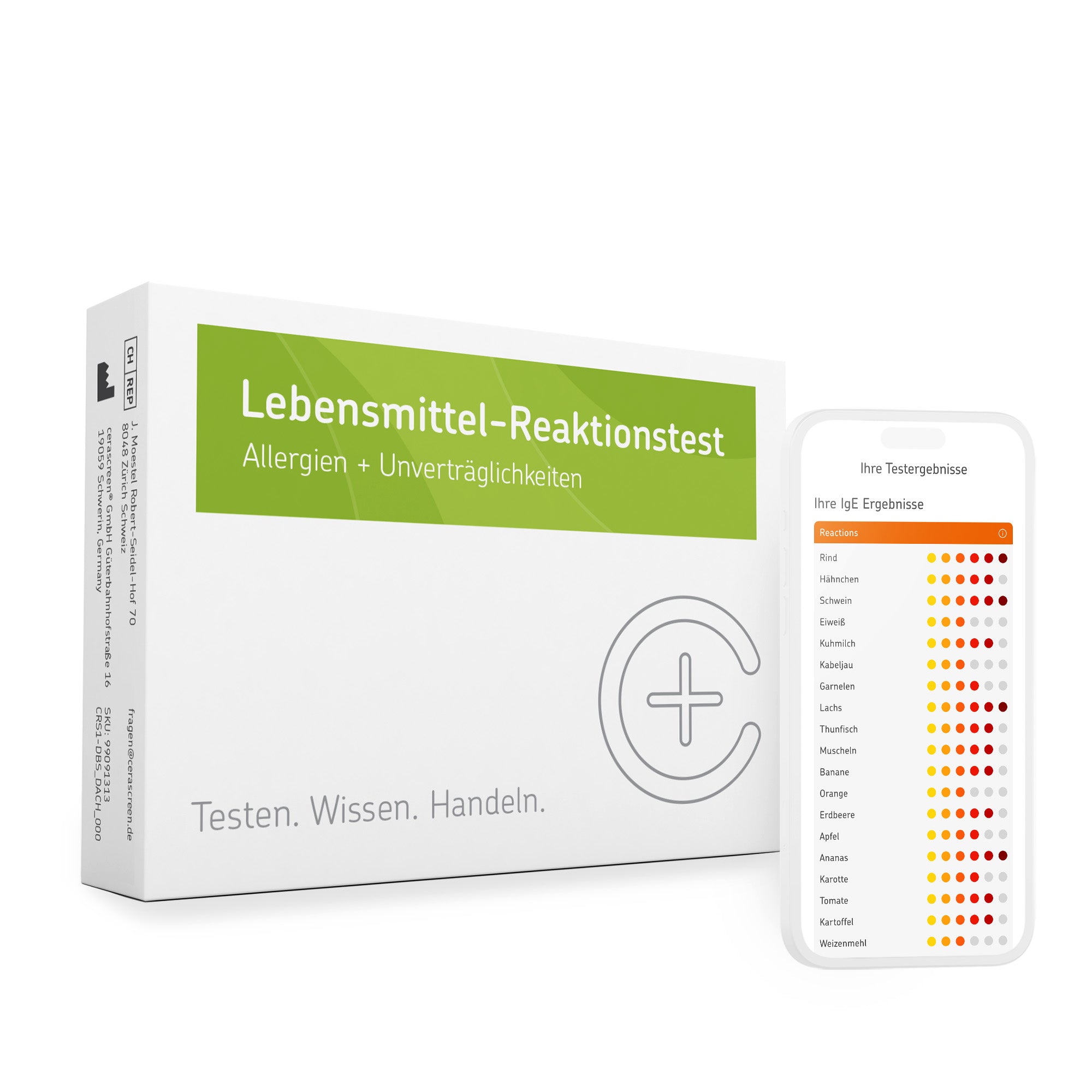cerascreen Vital Lebensmittel-Reaktionstest Bluttest Einzelpackung