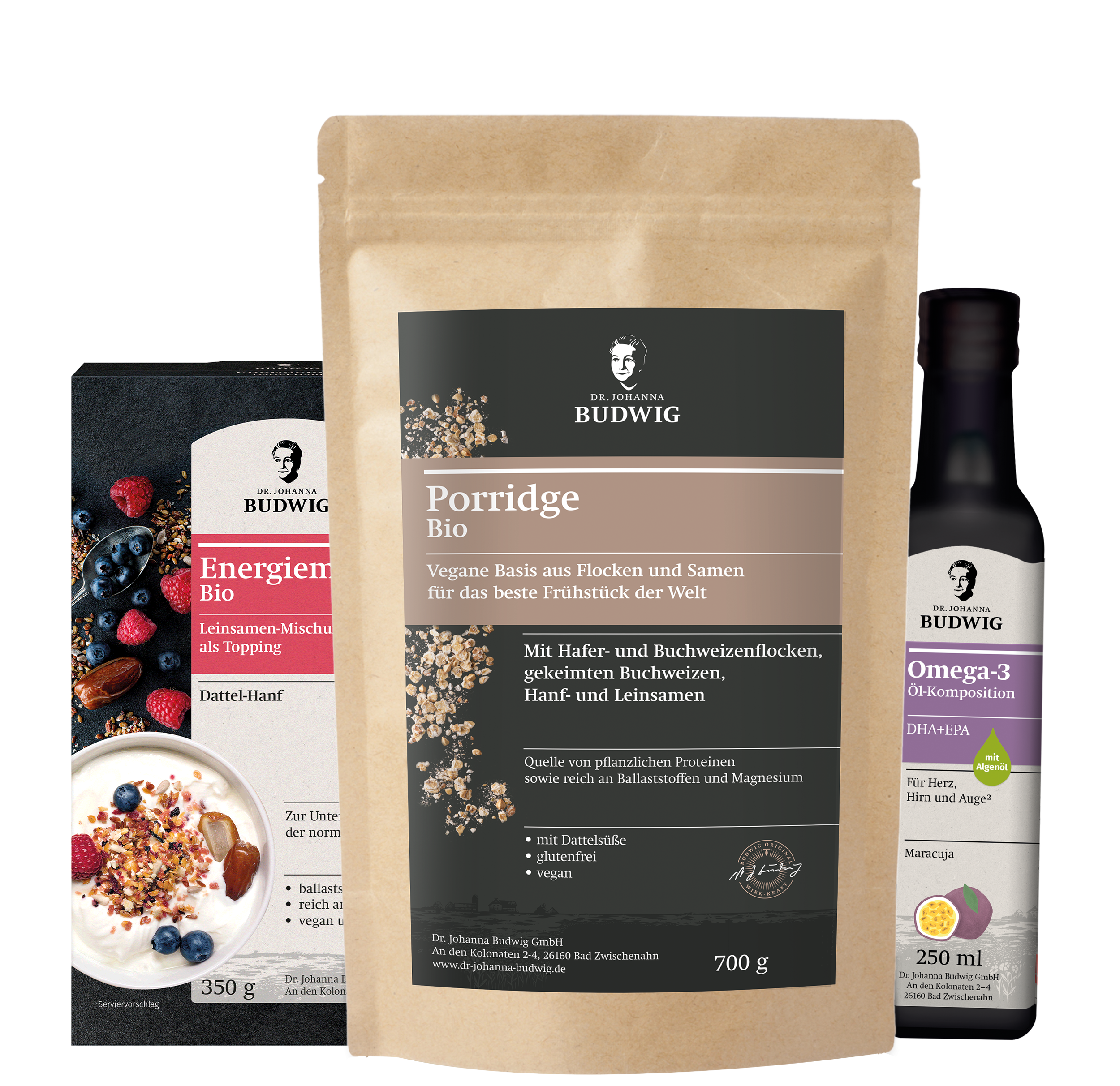 Dr. Johanna Budwig Vorteilspakete Porridge Kennenlern-Paket Protein
