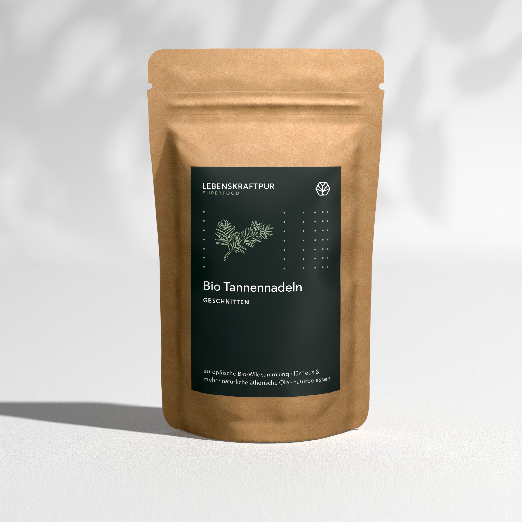 LebenskraftPur Superfood Bio Tannennadeln Tee geschnitten